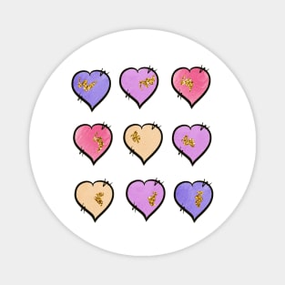 Hearts. Valentines day Magnet